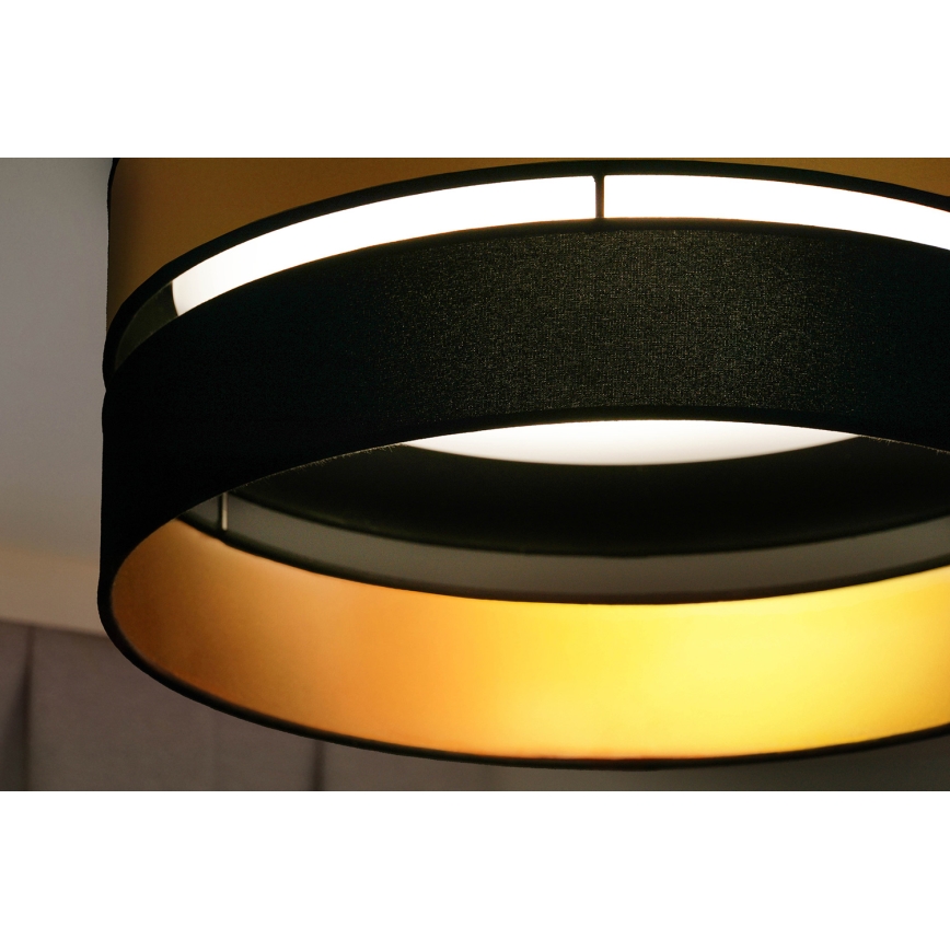 Brilagi - Plafón LED ROYAL LED/24W/230V diá. 45 cm negro/dorado