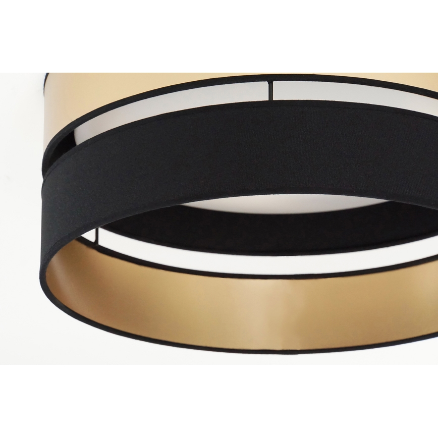 Brilagi - Plafón LED ROYAL LED/24W/230V diá. 45 cm negro/dorado