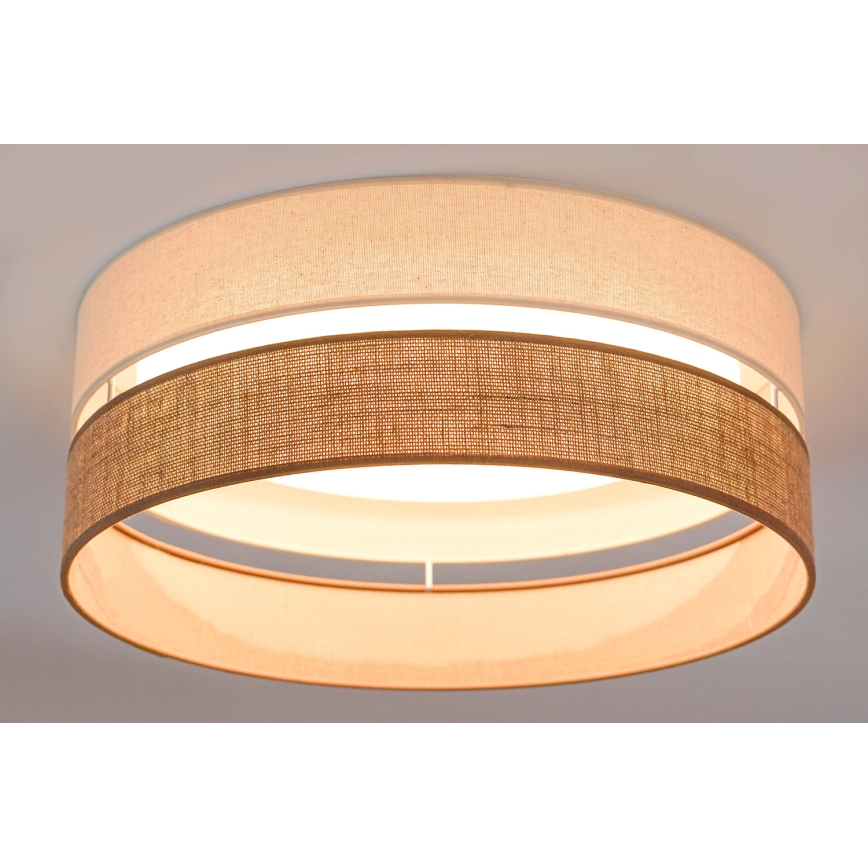 Brilagi - Plafón LED ROYAL YUTE LED/24W/230V diá. 45 cm beige/color crema