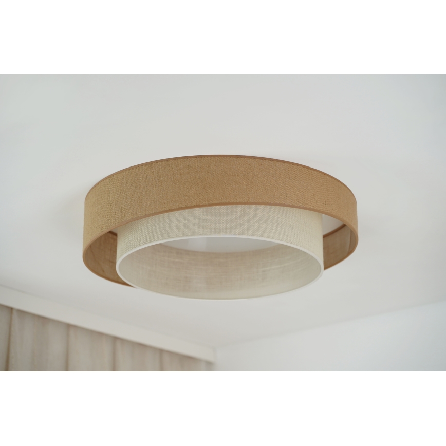 Brilagi - Plafón LED SHINE LED/24W/230V diá. 60 cm beige/color crema