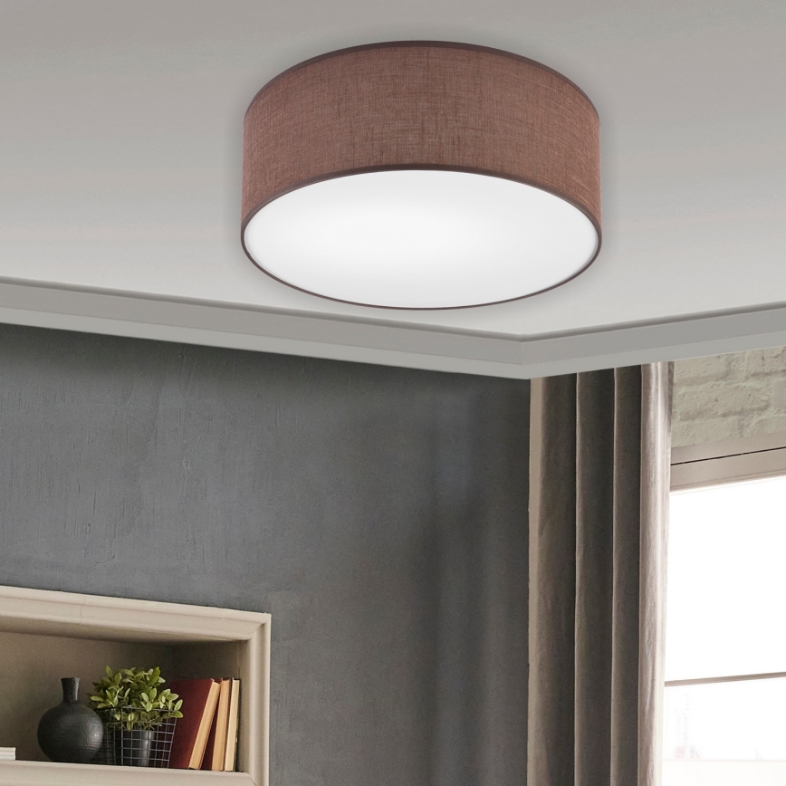 Brilagi - Plafón LED SIRIJA LED/12W/230V diá. 35 cm marrón