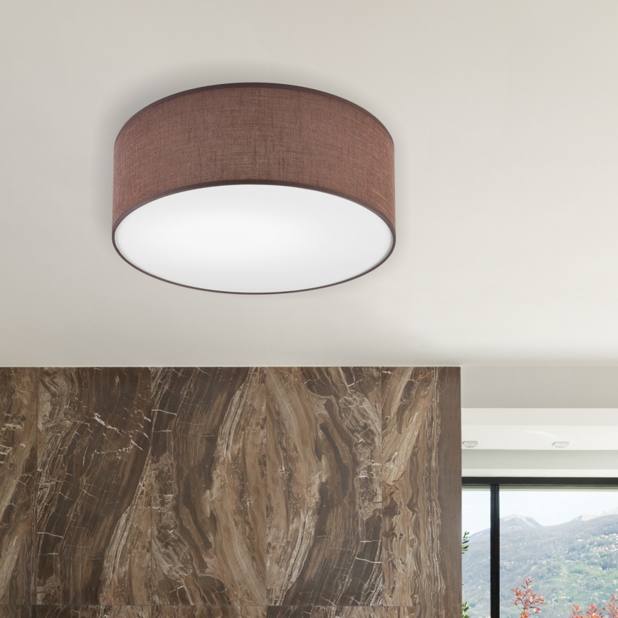 Brilagi - Plafón LED SIRIJA LED/12W/230V diá. 35 cm marrón