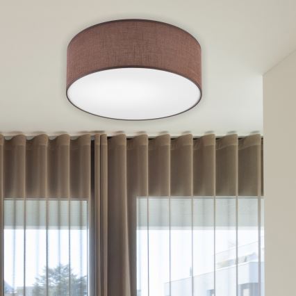 Brilagi - Plafón LED SIRIJA LED/12W/230V diá. 35 cm marrón