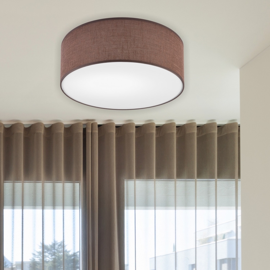 Brilagi - Plafón LED SIRIJA LED/12W/230V diá. 35 cm marrón
