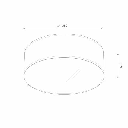 Brilagi - Plafón LED SIRIJA LED/12W/230V diá. 35 cm marrón