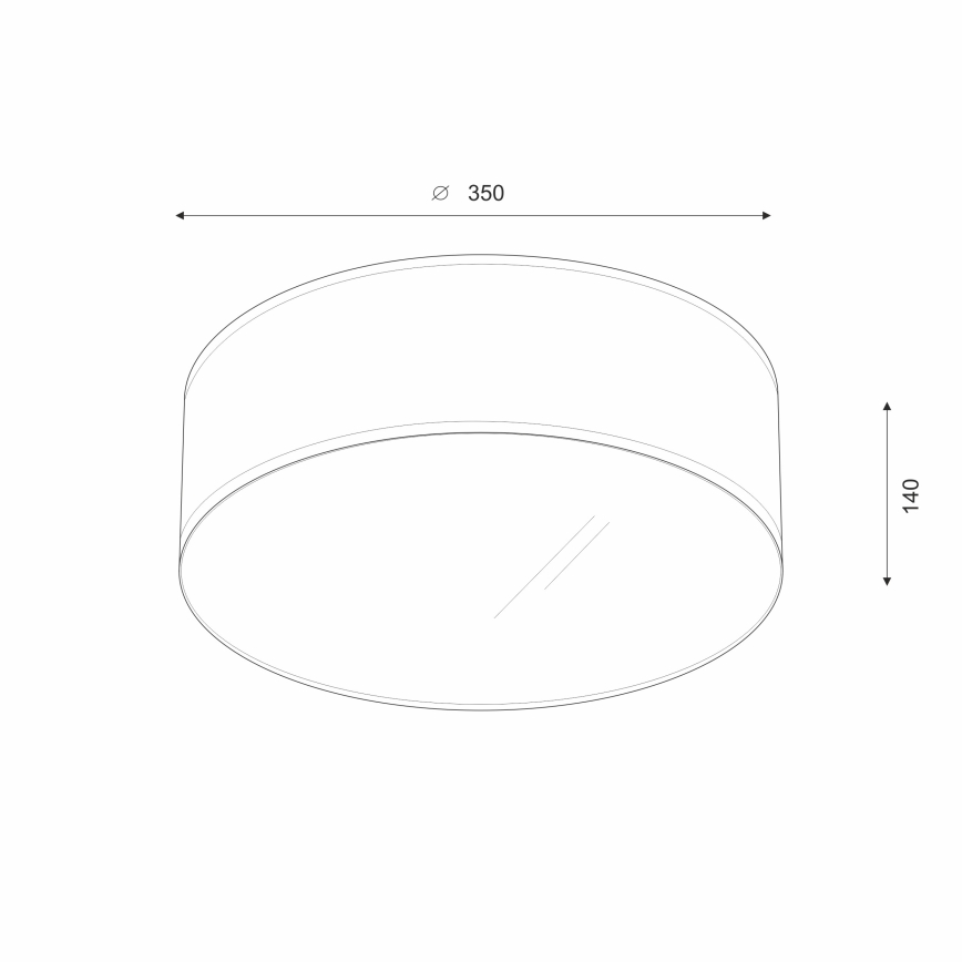 Brilagi - Plafón LED SIRIJA LED/12W/230V diá. 35 cm marrón