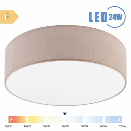 Brilagi - Plafón LED SIRIJA LED/24W/230V diá. 45 cm beige