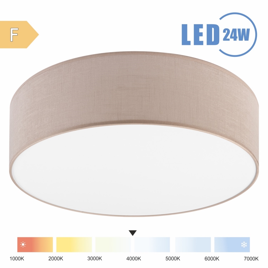 Brilagi - Plafón LED SIRIJA LED/24W/230V diá. 45 cm beige