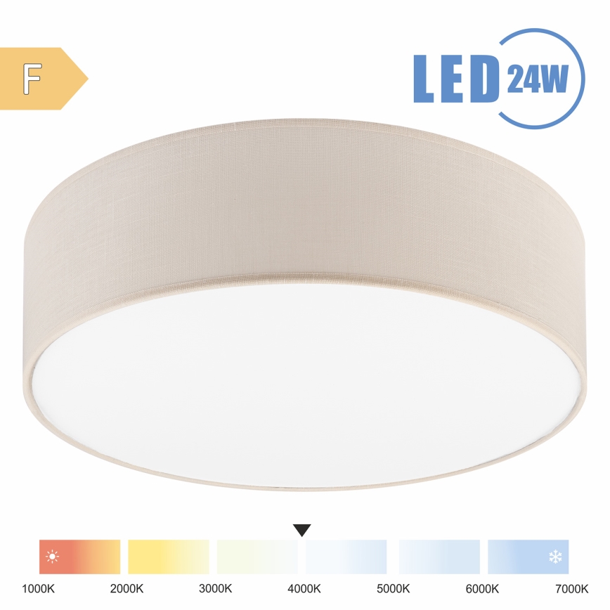 Brilagi - Plafón LED SIRIJA LED/24W/230V diá. 45 cm color crema