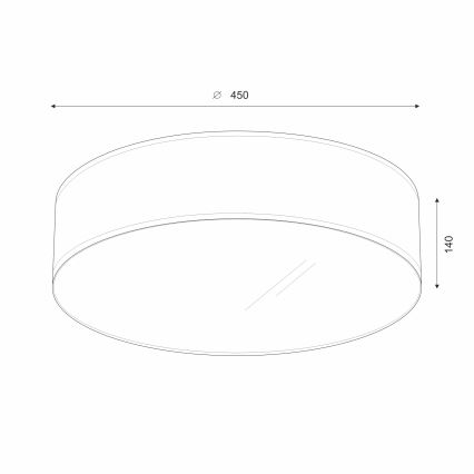 Brilagi - Plafón LED SIRIJA LED/24W/230V diá. 45 cm color crema