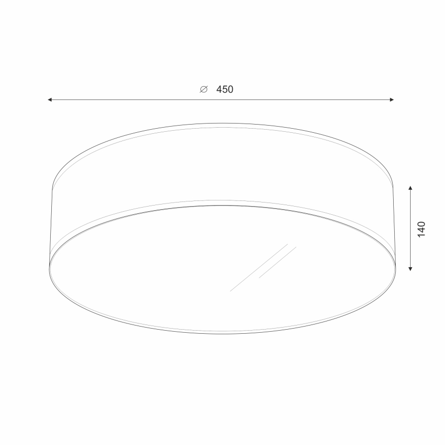 Brilagi - Plafón LED SIRIJA LED/24W/230V diá. 45 cm color crema