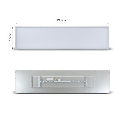Brilagi - Plafón LED SLIMFRAME LED/58W/230V 120x30 cm blanco