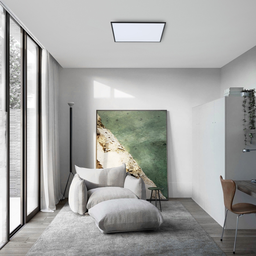 Brilagi - Plafón LED SLIMFRAME LED/58W/230V 60x60 cm negro
