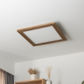 Brilagi - Plafón LED SLIMFRAME WOOD LED/36W/230V 49,5x49,5 cm marrón