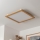 Brilagi - Plafón LED SLIMFRAME WOOD LED/58W/230V 64x64 cm marrón