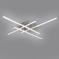 Brilagi - Plafón LED STRIPES LED/37W/230V plata