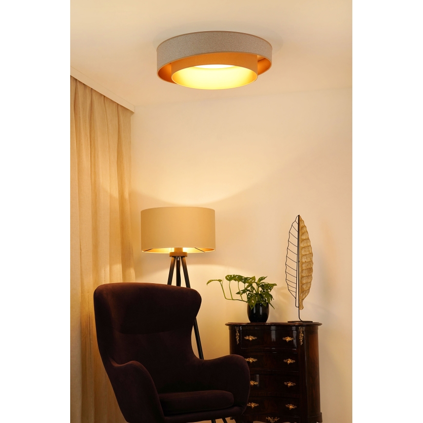 Brilagi - Plafón LED VEGAS SHINE LED/24W/230V diá. 60 cm beige/color crema