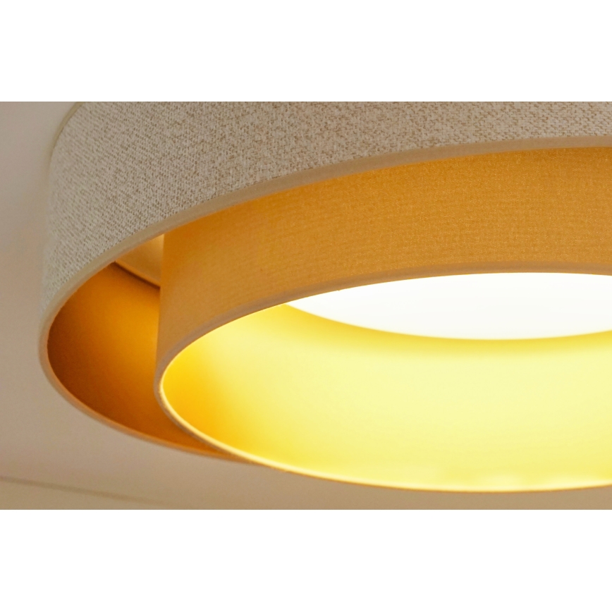 Brilagi - Plafón LED VEGAS SHINE LED/24W/230V diá. 60 cm beige/color crema