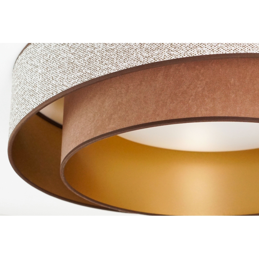 Brilagi - Plafón LED VEGAS SHINE LED/24W/230V diá. 60 cm marrón