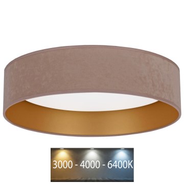 Brilagi - Plafón LED VELVET LED/24W/230V 3000/4000/6400K beige/dorado