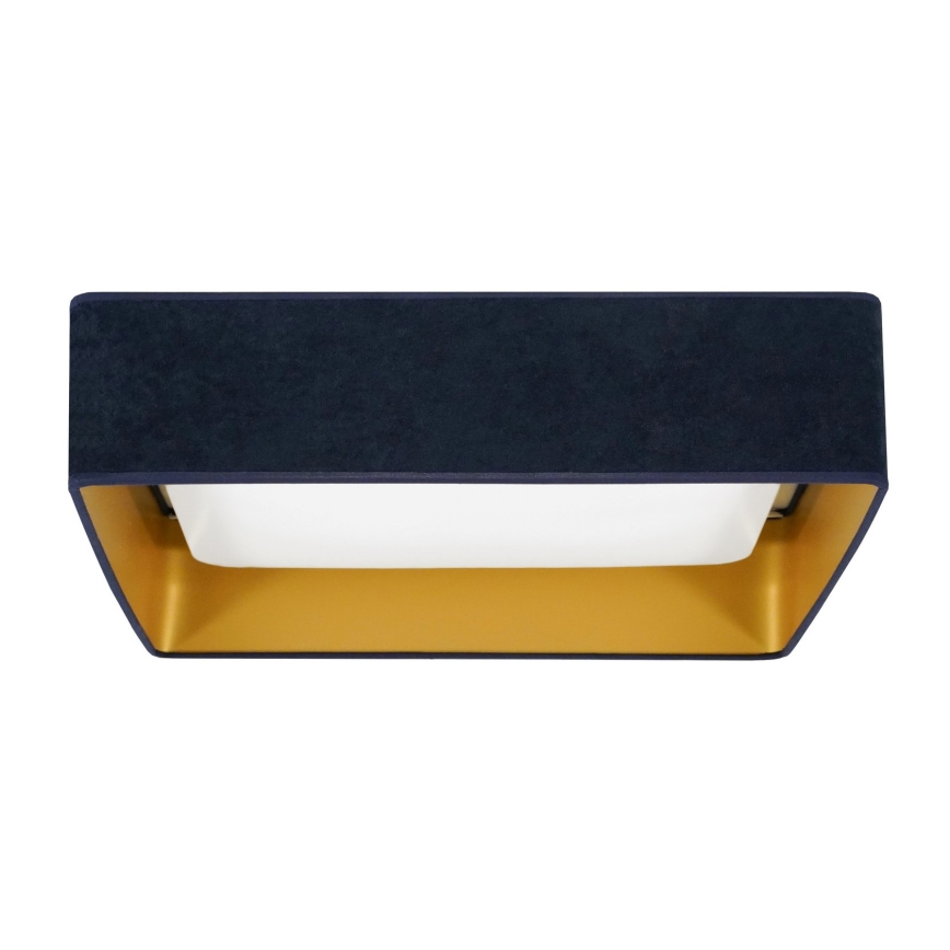 Brilagi - Plafón LED VELVET SQUARE LED/24W/230V azul oscuro