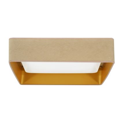 Brilagi - Plafón LED VELVET SQUARE LED/24W/230V beige
