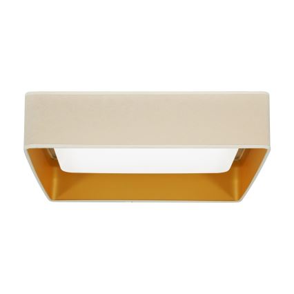 Brilagi - Plafón LED VELVET SQUARE LED/24W/230V color crema