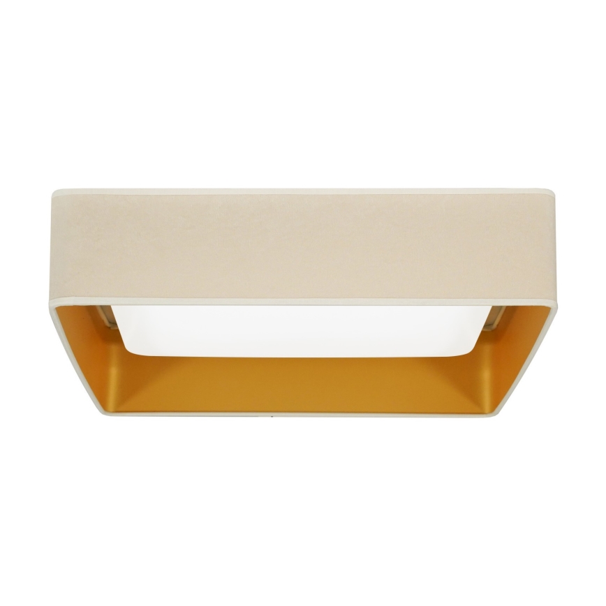 Brilagi - Plafón LED VELVET SQUARE LED/24W/230V color crema