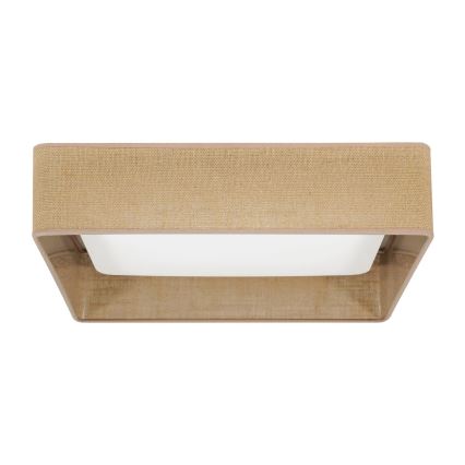 Brilagi - Plafón LED VELVET SQUARE LED/24W/230V marrón