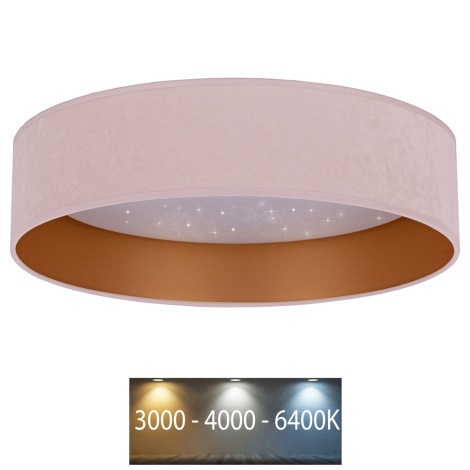 Brilagi - Plafón LED VELVET STAR LED/36W/230V diámetro 55 cm 3000K/4000K/6400K rosa/dorado