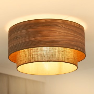 Brilagi - Plafón MONTANA BOHO 1xE27/15W/230V diá. 45 cm marrón