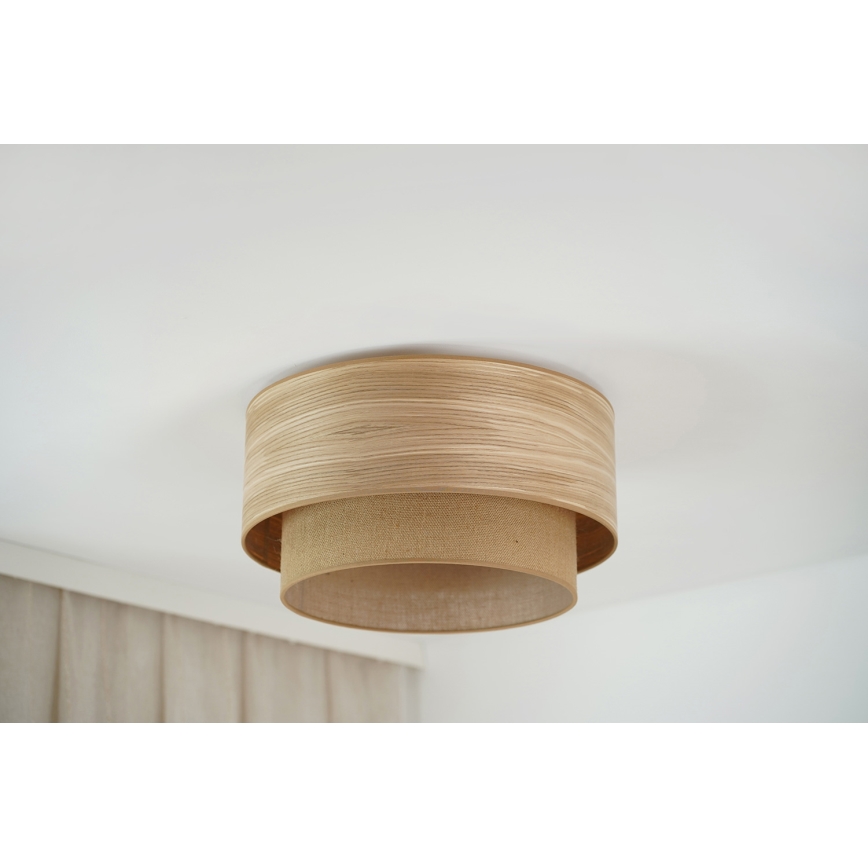 Brilagi - Plafón MONTANA BOHO 1xE27/15W/230V diá. 45 cm marrón