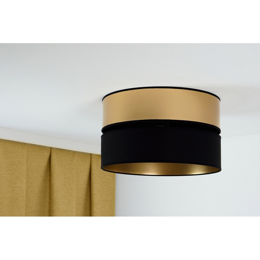 Brilagi - Plafón ROYAL 1xE27/15W/230V diá. 40 cm negro/dorado