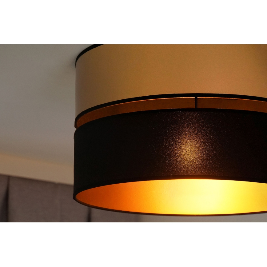 Brilagi - Plafón ROYAL 1xE27/15W/230V diá. 40 cm negro/dorado