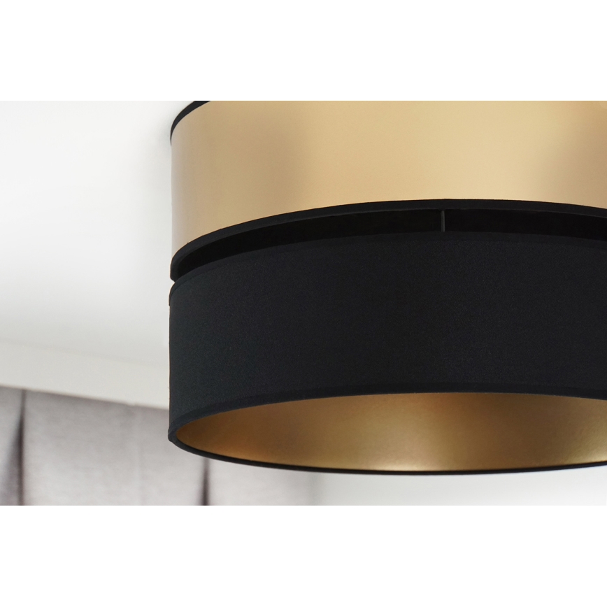 Brilagi - Plafón ROYAL 1xE27/15W/230V diá. 40 cm negro/dorado