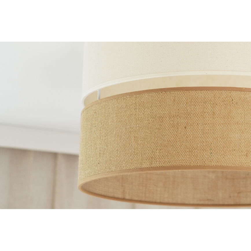 Brilagi - Plafón ROYAL YUTE 1xE27/15W/230V diá. 40 cm beige/color crema