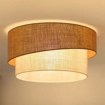 Brilagi - Plafón SHINE 1xE27/15W/230V diá. 50 cm beige/color crema