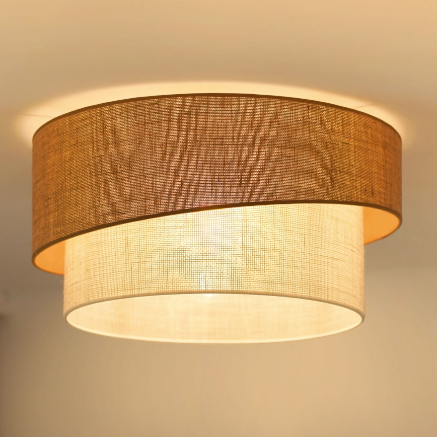 Brilagi - Plafón SHINE 1xE27/15W/230V diá. 50 cm beige/color crema