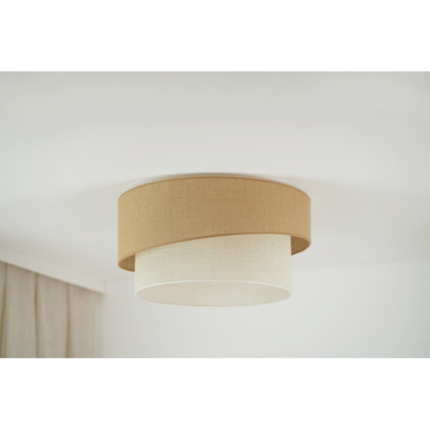 Brilagi - Plafón SHINE 1xE27/15W/230V diá. 50 cm beige/color crema
