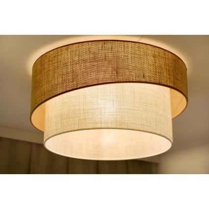 Brilagi - Plafón SHINE 1xE27/15W/230V diá. 50 cm beige/color crema