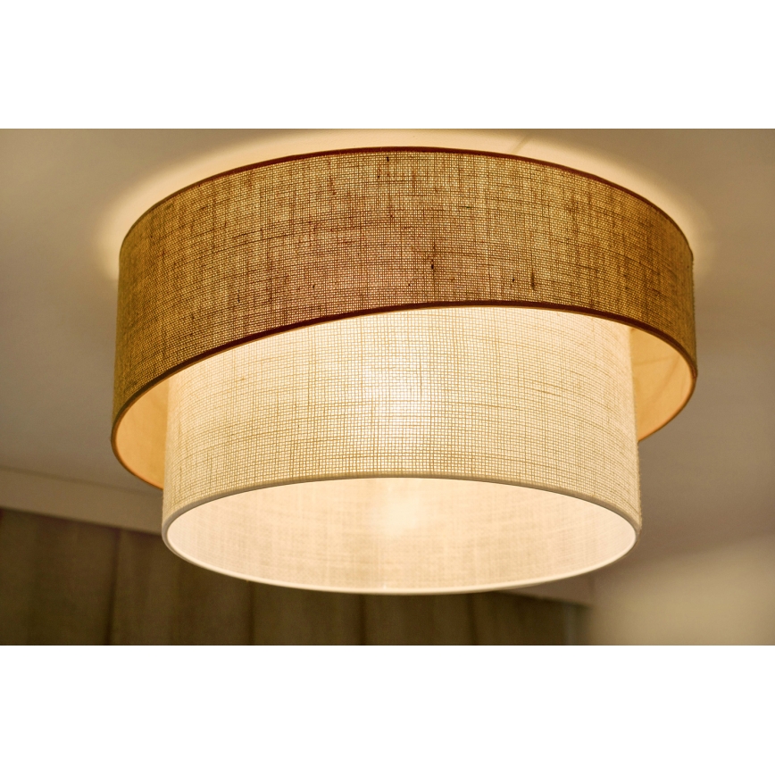Brilagi - Plafón SHINE 1xE27/15W/230V diá. 50 cm beige/color crema