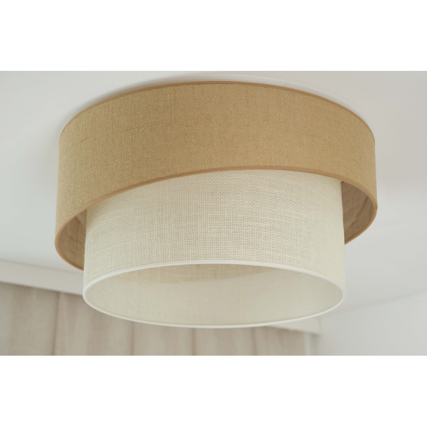 Brilagi - Plafón SHINE 1xE27/15W/230V diá. 50 cm beige/color crema