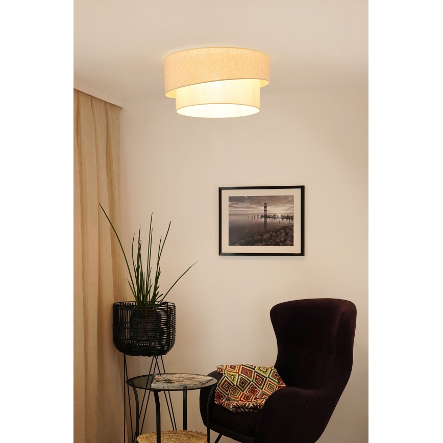 Brilagi - Plafón SHINE 1xE27/15W/230V diá. 50 cm color crema