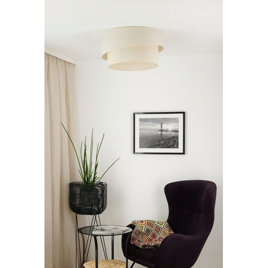 Brilagi - Plafón SHINE 1xE27/15W/230V diá. 50 cm color crema