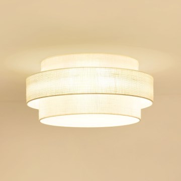Brilagi - Plafón SPACE YUTE LED/12W/230V diá. 50 cm 3000K/4000K/6400K color crema
