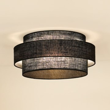 Brilagi - Plafón SPACE YUTE LED/12W/230V diá. 50 cm 3000K/4000K/6400K negro