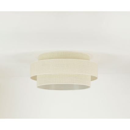 Brilagi - Plafón SPACE YUTE LED/12W/230V diá. 50 cm 3000K/4000K/6400K color crema