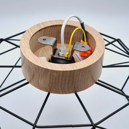 Brilagi - Plafón WOODY BASKET 1xE27/60W/230V roble