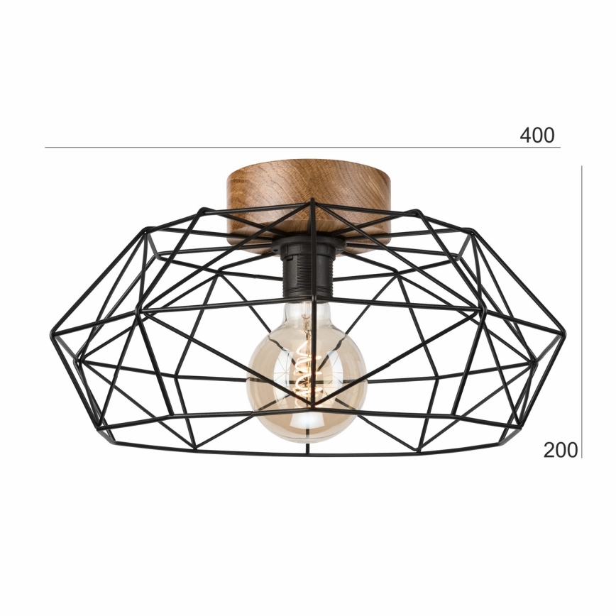 Brilagi - Plafón WOODY BASKET 1xE27/60W/230V roble