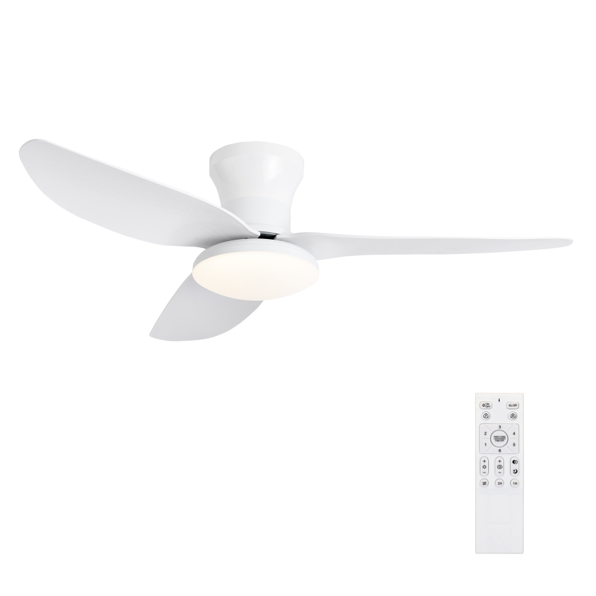 Brilagi - Ventilador de techo LED regulable LED/30W/230V 3000-6500K blanco + control remoto